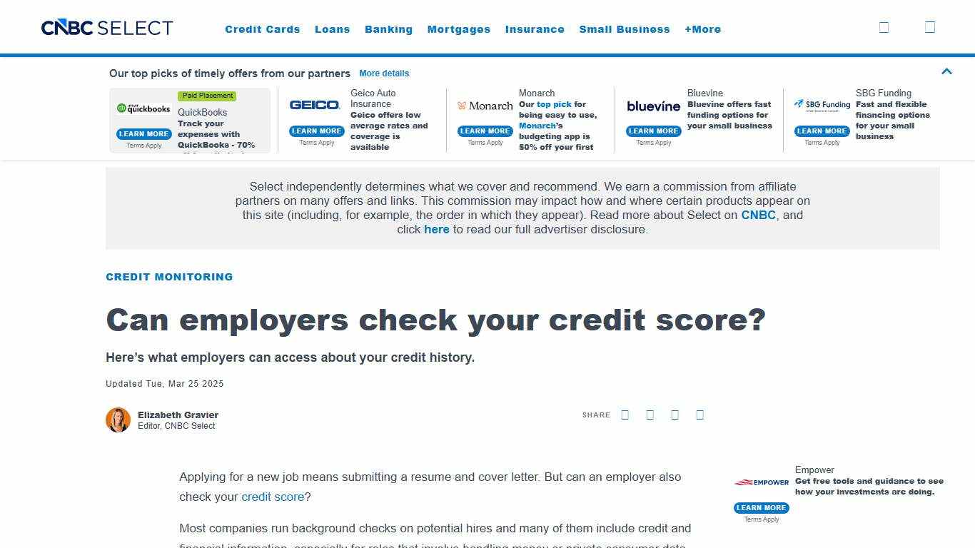 Can an Employer Check Your Credit Score?